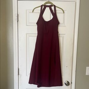 Burgundy Long Athletic Dress